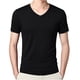 thumbnail image 2 of pstuiky camisetas de hombre, Camisa/camiseta informal de verano para hombre, con cuello redondo y botones lisos, para uso diario y al aire libre camisetas de hombre l, 2 of 6