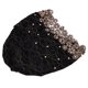 thumbnail image 5 of Turbante Moda Único Brillante Cómodo Sombreros Con Cuentas Sombreros De Mujer Musulmana Decoración De RegaloNegro, 5 of 5
