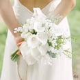 thumbnail image 5 of 5/10 piezas de flores artificiales de cala, tulipanes de tacto real, ramos de flores para boda, novia, hogar, jarrón, decoración, plantas falsas, regalos, 5 of 5