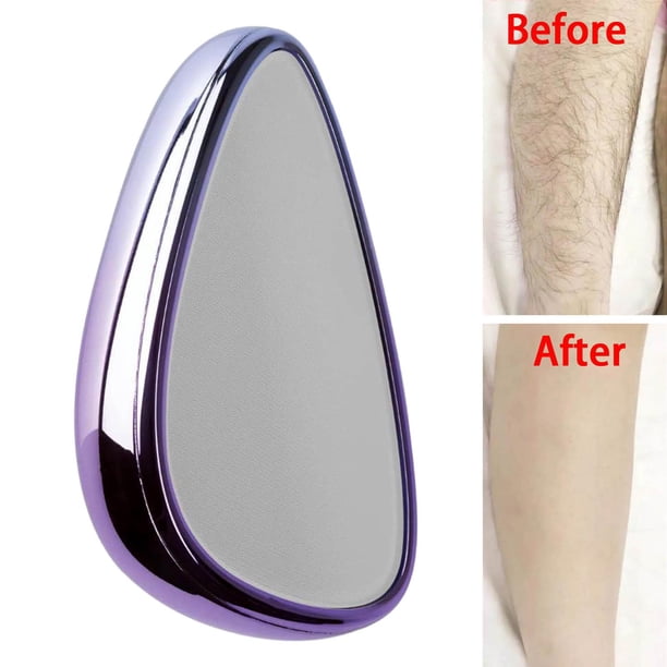Removedor de suave, para brazos, piernas, para hombres y mujeres, reutilizable, en forma de gota, portátil, mejorado, suave, rápido y fácil, Púrpura Yinane Removedor de pelo