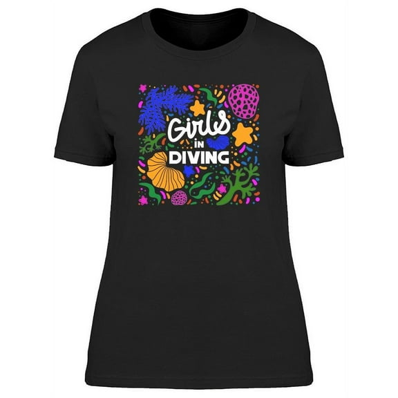 Girls In Diving Graphic T-Shirt Women -Image by Shutterstock, Female Large