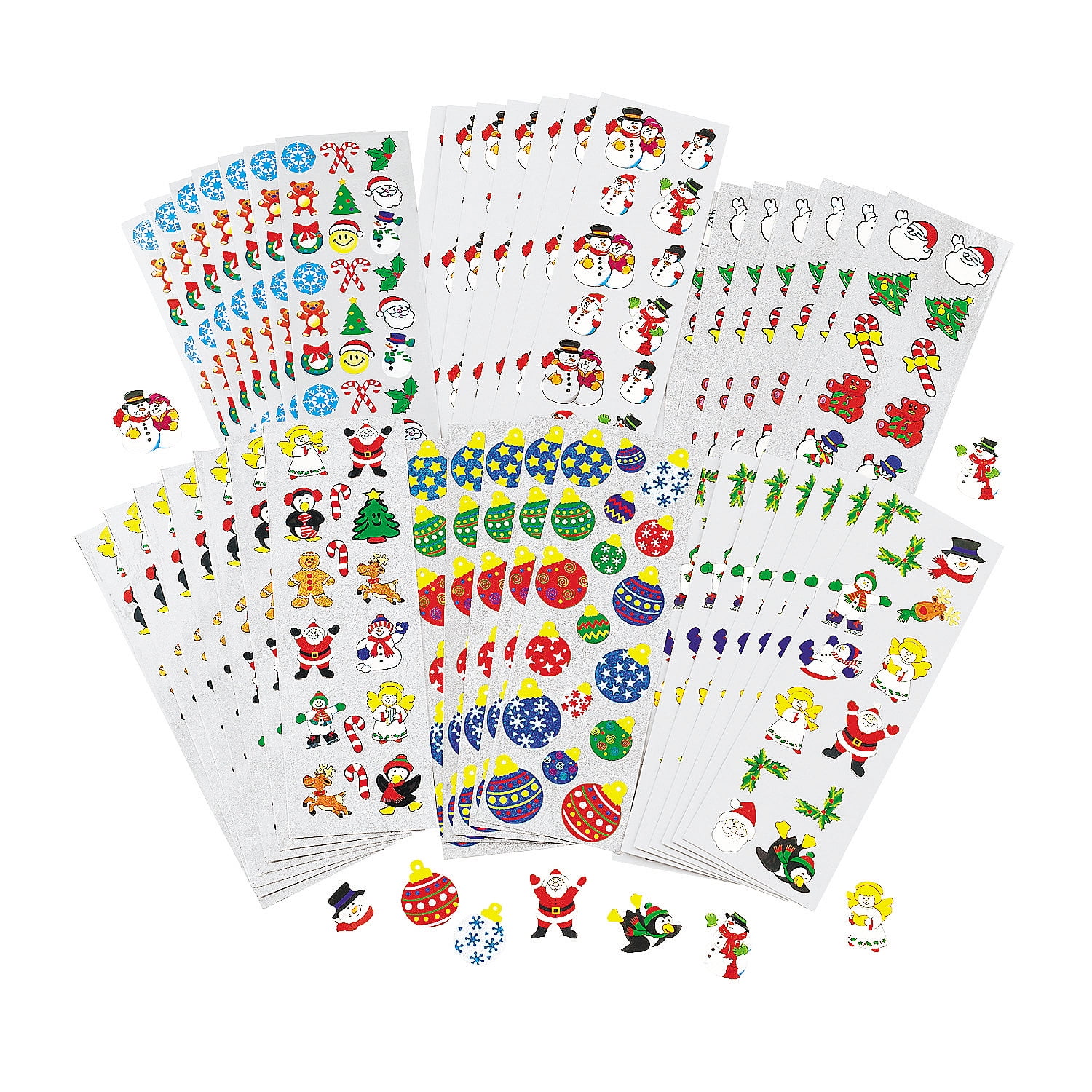 Holiday Sticker Assortment (100 Sheets) - Stationery - 100 Pieces - Walmart.com