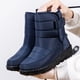 thumbnail image 4 of Botas Mujer Tobillo Plataforma A Prueba De Viento Antideslizantes para Viajes Al Aire Libre (36 ) Azul, 4 of 8