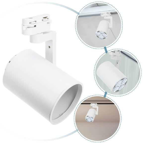 MLINS Dimmable LED Spot Light Fixture 1 Set Track Lighting Ceiling Rail Lights Recessed Spotlight for Indoor Accent White