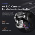thumbnail image 2 of sweethay Mini Kids 4K Cámara Plegable Control Remoto Recargable 360 Grados Rolling Detección de Gravedad Accesorios para aéreos tipo3, 2 of 6