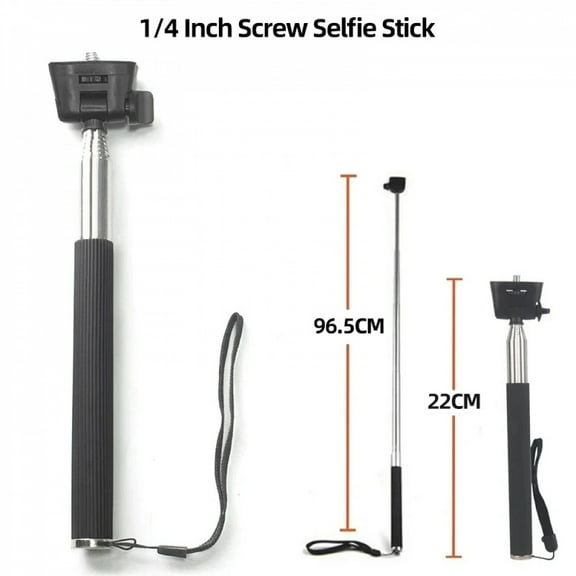 Selfie Stick Aluminum Alloy Adjustable Monopod Extension Rod For GoPro Hero 13 12 11 10 9 7 6 5 Insta360 X4 X3 DJI Action 5 4 3