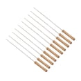 thumbnail image 3 of Pinchos barbacoa Acero Inoxidable Sincero juego 10 mango Madera, 3 of 10