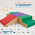 thumbnail image 5 of ECR4Kids SoftZone Junior Mix n' Match Ramp 360 Degree Climber, Beginner Playset, Red, 2-Pack, 5 of 9