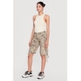 thumbnail image 2 of Women's Hunter Camo Drawstring Hem Cargo Bermuda Shorts, 2 of 4