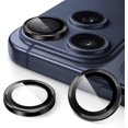 thumbnail image 1 of fuzhong-Camera Lens Protector for iPhone 17 Pro 6.3-Inch and iPhone 17 Pro Max 6.9-Inch, 9H Tempered Glass Metal Individual Ring Cover, Easy Installation Tray, HD Clear, 1 Set (Black), 1 of 4
