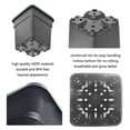 thumbnail image 3 of 10 Pack Plastic Plant Pots Seedling Cups, 7 Gallon Plant Container Square Nursery Pots Fit for Seeds Germination, Seedlings Growing, Succulents Planting, Seeds Starting, Black, 3 of 8