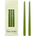 thumbnail image 1 of 12 Inch Sage Green Taper Candles, 1 of 5
