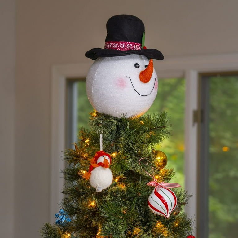 Snowman Elf Hat Christmas Tree Topper Lewondr Christmas Tree