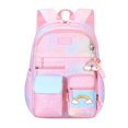 thumbnail image 1 of Korean Cute Backpack Girls Rainbow Laptop Princess Schoolbag (Pink S), 1 of 10