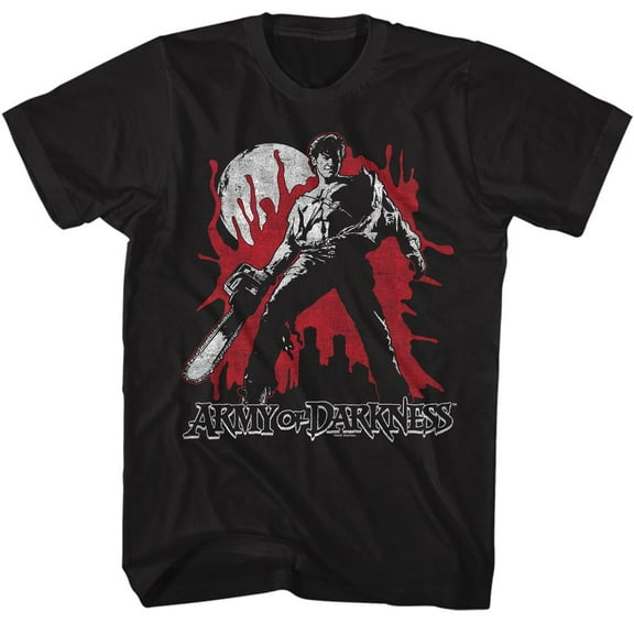 Army Of Darkness Bloody Aod Black Adult T-Shirt Xlt