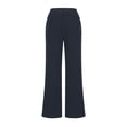 thumbnail image 4 of HomeGardon Women's Wide Leg Pants,Pants for Women Solid Color High Waist Wide Leg Pants Casual Loose Elastic Waist Straight Leg Pocket Pants,S-XXL, 4 of 6