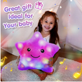 thumbnail image 4 of AUQ Pillow,Dreamy Night Light Purple Pillow with Night Light and Lullabies,Perfect Holiday Gift Cute Pillows for Kids,Purple, 4 of 6