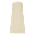 thumbnail image 4 of Vestido de Verano para las Mujeres Playa, Moda Vacaciones Color Sólido sin Mangas Hueco Fuera de la Fiesta Midi para Casual, 4 of 8