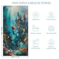 thumbnail image 2 of Mermaid Glitter Fish Scale Girls Beach Towel – with A Unique Design, Extra Large,XL (32”x 63”) for Kids & Adults, 2 of 7