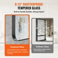 thumbnail image 3 of VEVOR Square Wall Mounted Mirror 28" x 60" Mirror with Aluminium Alloy Frame, 3 of 9
