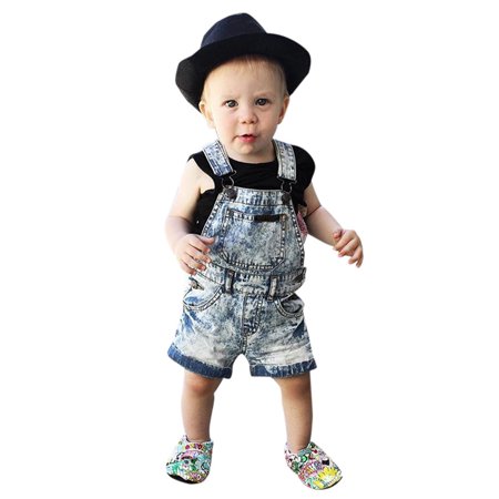 

AIMAOMI Children Toddler Kid Baby Girl Sleeveless Suspenders Denim Pants Clothes H