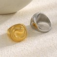 thumbnail image 4 of HIJONES Women's Butter Stainless Steel Ring Personalized Stylish Jewelry Silver Size 6, 4 of 5