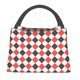 thumbnail image 1 of Easygdp Red and black argyle Bolsa de Almuerzo Insulada Reutilizable, Bolsa de Mano y Bandolera para Oficina, Trabajo, Viajes, 1 of 6