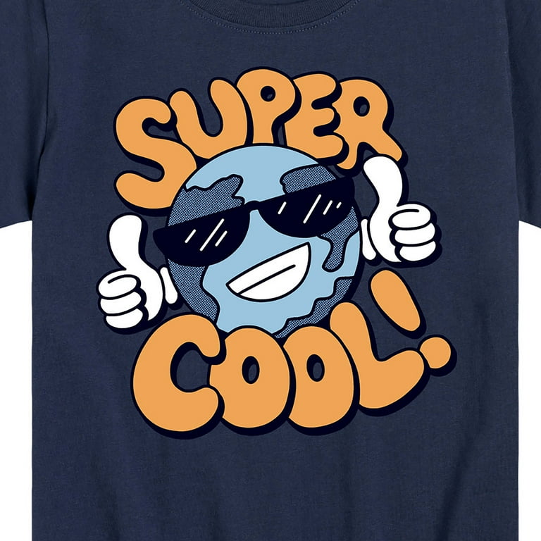 Instant Message Super Cool Earth Toddler Youth Short Sleeve Graphic T Shirt