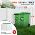 thumbnail image 4 of VEVOR Outdoor Privacy Screens, 50" W x 50" H Air Conditioner Fence, Pool Equipment Enclosure, Horizontal Vinyl Privacy Fence, Perfect to Enclose Trash Can and A/C Units (4-Panel), 4 of 9
