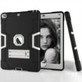 thumbnail image 3 of Allytech iPad Air 2 Case, iPad A1566/A1567 Kids Proof Case, Apple iPad Pro 9.7 Case, Three Layer Shockproof Rugged Armor Defender Protective Case Cover with Kickstand (Black/Gray), 3 of 8
