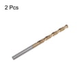 thumbnail image 3 of Unique Bargains 2 Pack 4.1mm Titanium Coated M42 High Speed Steel 8% Cobalt (HSS-E) Twist Drill Bits, 3 of 5