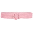 thumbnail image 2 of 2 Inch Wide Hand Made Soft Metallic Woven Braided Round Belt, 2 of 2