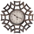 thumbnail image 1 of Reloj de esfera vintage Reloj silencioso hueco europeo 3D Reloj de pared decorativo grande para sala de estar Dormitorio Cocina (Negro), 1 of 5