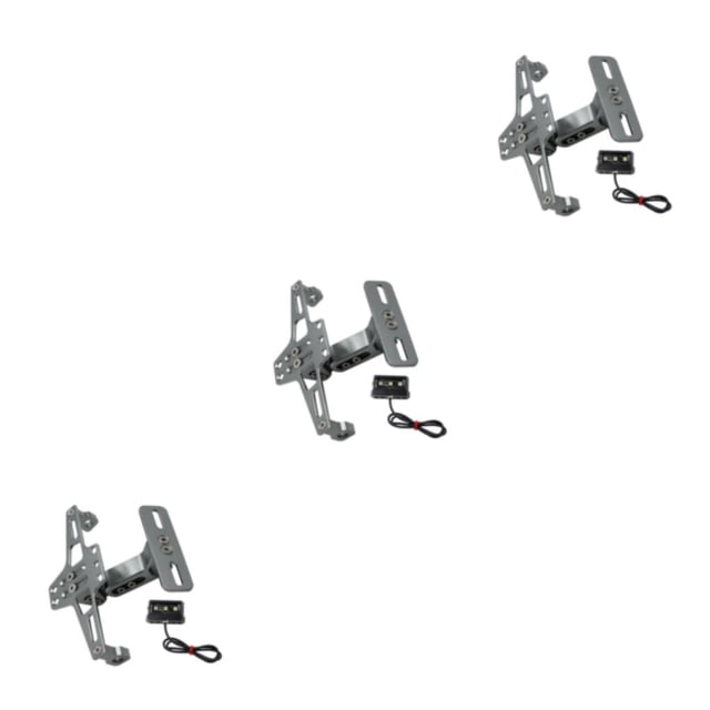 Kenally Soporte de luz de señal de giro CNC aluminio ajustable ligero soporte de placa de matrícula de motocicleta montaje impermeable Type5 NO5