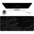 thumbnail image 2 of Mouse Pad, Sea Wave Gaming Mouse Pad, Non-Slip Mousepad, Extended Mouse Pad Gaming, Large Mouse Pad for Desk, Desk Pad for Laptop, Desk Mat for Office and Home (35.4'''' x 15.7''''), 2 of 6