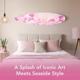 thumbnail image 6 of American Art Decor Surfboard - Pink Flamingo & Beachball Wall Art Decor, 6 of 10