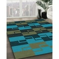 thumbnail image 2 of Ahgly Company Indoor Round Patterned DarkSlateGray or DarkSlateGrey Green Area Rugs, 8' Round, 2 of 6