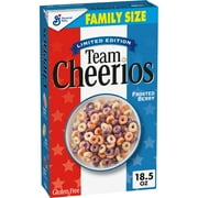 Team Cheerios Cereal, Frosted Berry, Limited Edition, Family Size, 18.5 oz