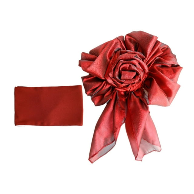 Esquirla Kimono Obi Belt Elegant Soft Yukata Belt for Party Themed Events Performance Red