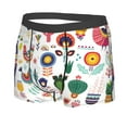 thumbnail image 2 of Wukai Alpaca Flower Print Men’s Underwear Breathable Boxer Briefs,&nbsp;Moisture Wicking & Breathable-Small, 2 of 7