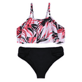 thumbnail image 2 of Hilor Girl's Bikini Set Flounce Two Piece Swimsuits Kids Bathing Suits, 2 of 5