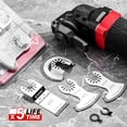 thumbnail image 4 of EZARC Diamond Oscillating Tool Blade Set, Multi Tool Mortar Cutting Saw Blades Precise for Grout Removal, 4-Pack, 4 of 8