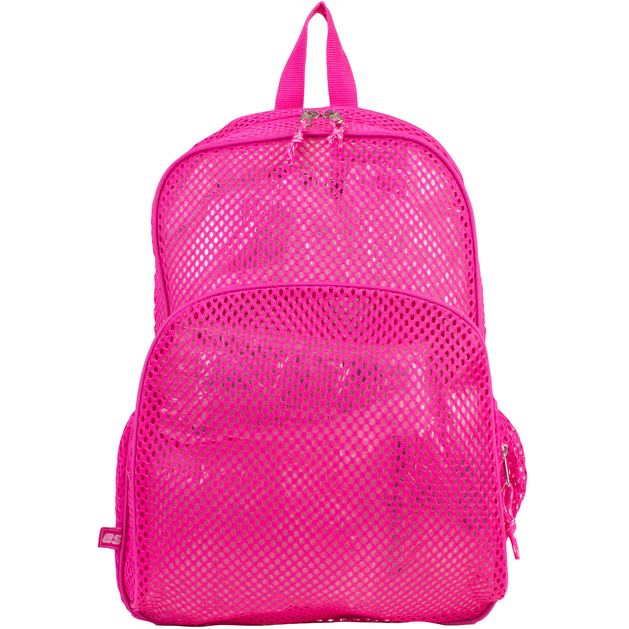 Eastsport Mesh Backpack With Adjustable Padded Shoulder Straps, Pink