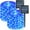 Blue, variant on Red Solar Fairy Lights Outdoor Waterproof, 2 Pack Each 33ft 100 LED Solar String Lights, 8 Modes Silver Wire Solar Twinkle Lights for Halloween Christmas Patio Garden