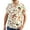 Beige, variant on cui Clearance,Men's Short Sleeve Shirts Button Down Oversized Casual Tops Mushroom Printed V-Neck Beach Tops Beige XXXL