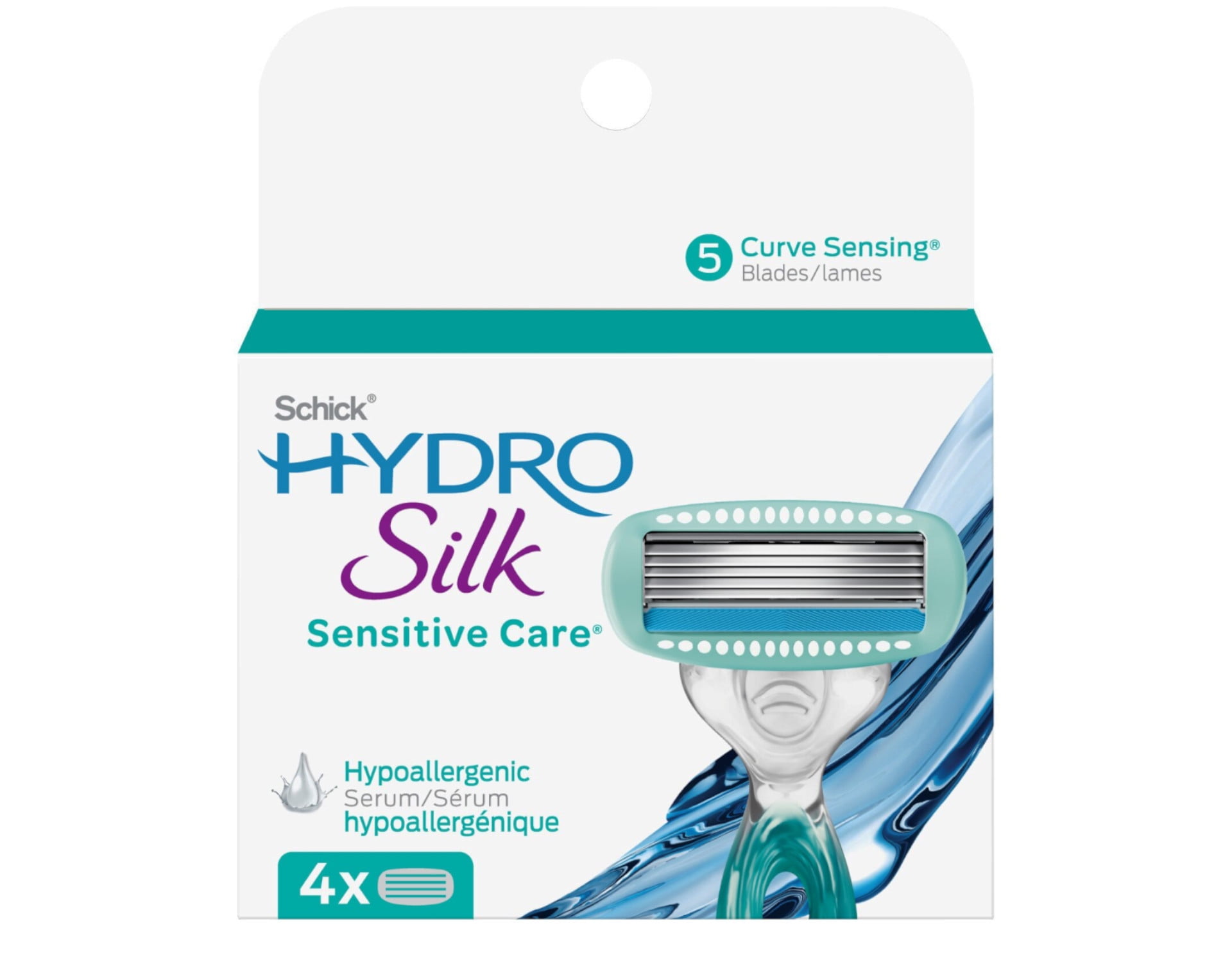 Schick Hydro Silk Sensitive Care Razor Cartridges Refill - 4 Ea