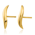 thumbnail image 3 of 14K Solid Yellow Gold Stud Earrings, 3 of 10