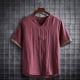 thumbnail image 1 of pstuiky camisetas para hombre, Camisa informal de manga corta con cuello en V para hombre, cómoda y a la moda. ropa de hombre xxxl, 1 of 4