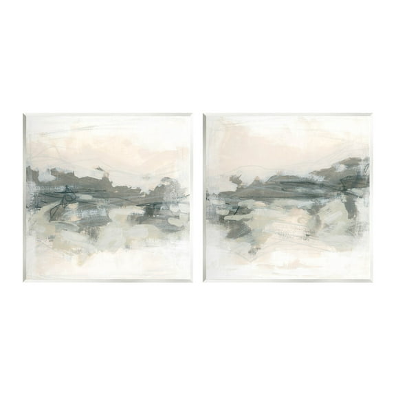 Stupell Industries Modern Abstract Scribble Composition Painting Unframed Art Print Wall Art, Set of 2, Design by June Erica Vess
