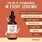 MaryRuth's Ashwagandha Root Liquid Drops Herbal Supplement USDA Organic Vegan Stress Relief Unisex 60 Servings 1 Count